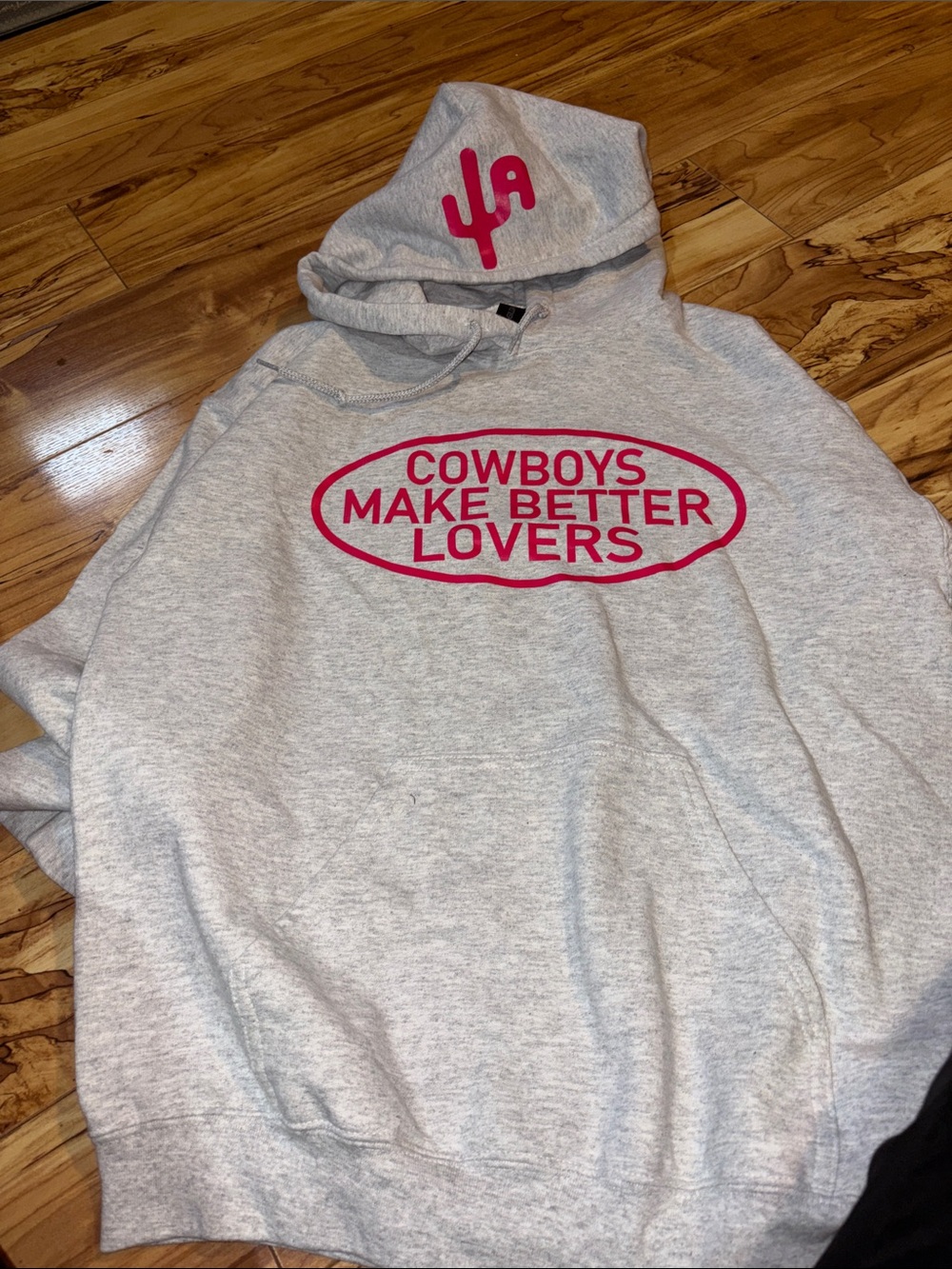 Cactus Alley Co. Gray Hoodie - Cowboys Make Better Lovers